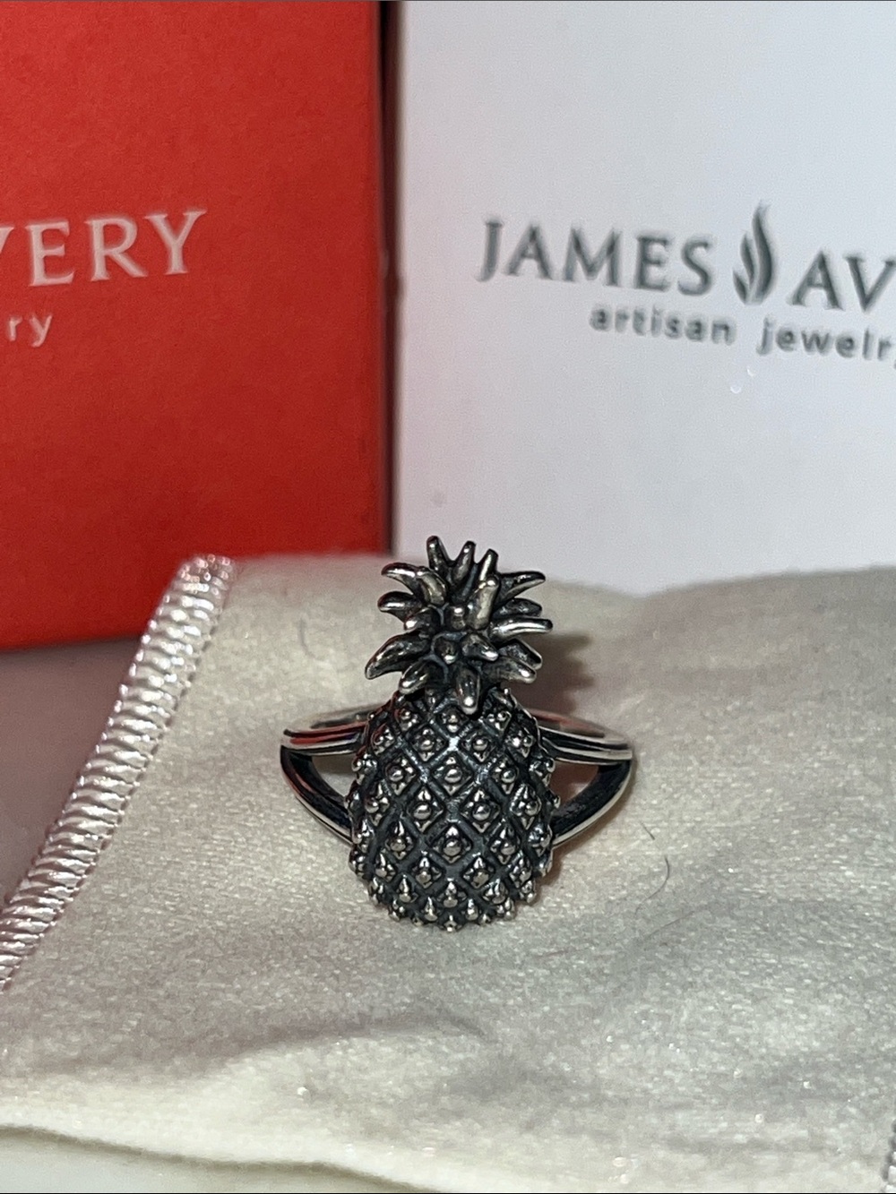 James Avery Silver Pineapple Ring - silver 925 - Picture 3 of 7